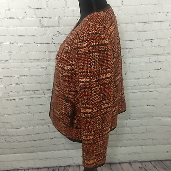 Talbots Autumn Color Wool Blend Zippered Jacket - Picture 2 of 12